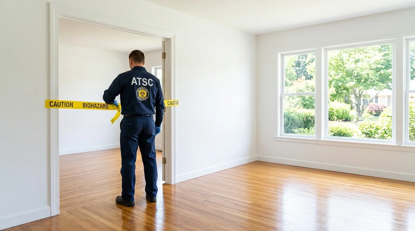 Certified biohazard cleanup crew performing Decomposition Cleanup in Fort Pierce